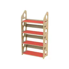 Modulo Libreria Media cm 133 - Lampone - Arredo per Scuola dell’Infanzia