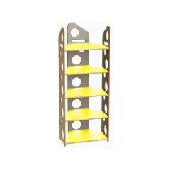 Modulo Libreria a T Alta - Giallo - Arredo per Scuola dell’Infanzia