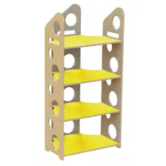 Modulo Libreria a T Media - Giallo - Arredo per Scuola dell’Infanzia