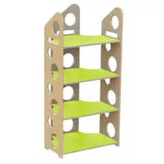 Modulo Libreria a T Media - Verde - Arredo per Scuola dell’Infanzia