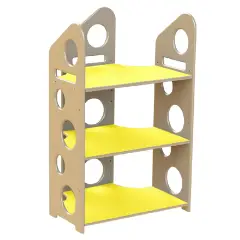 Modulo Libreria a T Bassa - Giallo - Arredo per Scuola dell’Infanzia