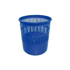 **Perforated Wastebasket Blue Color**