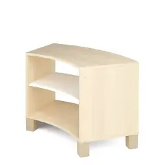 White Moba Partition Cabinet for School Environments,H 63 cm.