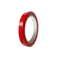 Red Glossy Adhesive Roll mm. 12x66 mt.