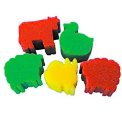Spugnette Sagomate Animali – Set 5 Soggetti