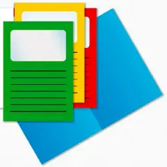 Tahiti 3 Flap Folder with Green Window