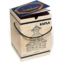 Kapla Natural 280 Pieces + Volume 2 Blue