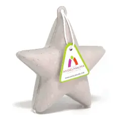 White Papier Mâché Star 12 Pieces