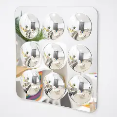 Specchio a 9 Bolle – Esperienza Visiva per Bambini 49x49 cm