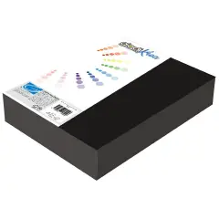Risma Cartoncino Liscio-Ruvido A4 Giodikrea – Nero – 50 Fogli