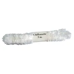 Nastro Chiffonnette Bianco - Perfetto per Addobbi e Creatività
