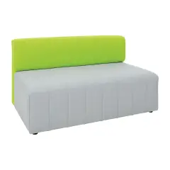 Modern Series Sofa With Green Back For An Innovative School Environment