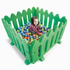 Folding Fence Partition 4 Modules, Green Color