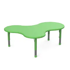 Tavolo Isola per Scuola dell’Infanzia - Altezza Regolabile 40-60 cm - Verde