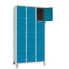 Classic Locker Cabinet 12 Doors Light Blue