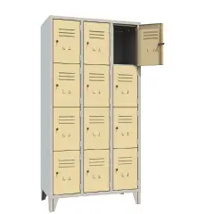 Classic Locker Cabinet 12 Doors Sand- CAM Compliant