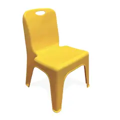 Garden Chair H 28 cm. Yellow