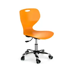 SEDIA SU RUOTE MY-ELLE ALTEZZA REGOLABILE H 38-50 CM. COLORE ARANCIO