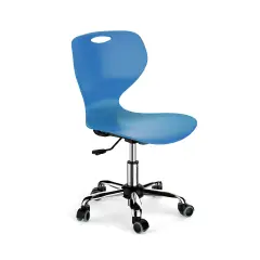 SEDIA SU RUOTE MY-ELLE ALTEZZA REGOLABILE H 38-50 CM. COLORE AZZURRO