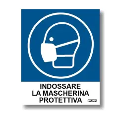 Adhesive Sign Wear Mask 2 Pieces