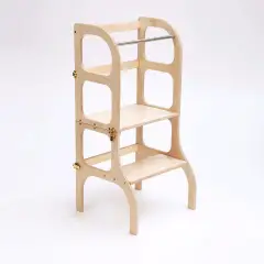 Montessori Learning Tower with Integrated Side Table