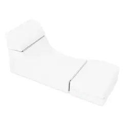 Soft Reclosable Chaise Longue White