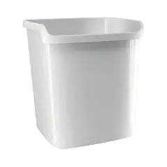 Cestino Gettacarte MyDesk 15 Lt Bianco – Pattumiera Ufficio e Casa in Materiale Durevole