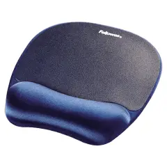 Mousepad with Memory Foam Wrist Rest Blue