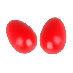 Maracas Uova in Legno - Coppia Rosso