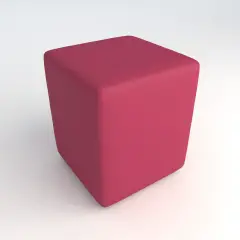 Faux Leather Fireproof Square H 46 Fuchsia Footstool For An Innovative School Environment