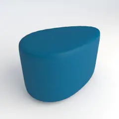 Pouf Ecopelle Ignifugo Goccia H 40 Azzurro Per Ambienti Scolastici Innovativi
