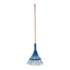 Maxi Metal Fan Rake With Wooden Handle - 78 cm.