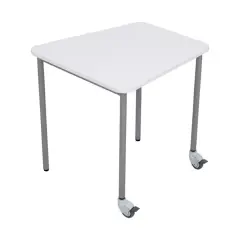 Tavolo Moove+ Reverso con Ruote H 76 cm – Bianco per Ambienti Scolastici Innovativi