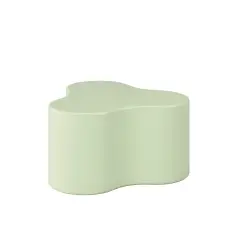 Pouff Trifoglio in Similpelle Altezza 32 cm. Colore Verde Menta