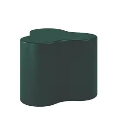 Pouff Trifoglio in Similpelle Altezza 45 cm. Colore Verde Bosco