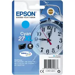 EPSON CARTUCCIA INKJET CIANO ULTRA, 27XL, SVEGLIA