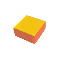 Square pouf cm.60x60 Yellow-Orange