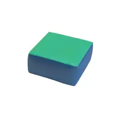 Square pouf cm.60x60 Green-Blue