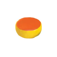 Small Round Pouf ø 75 cm. Yellow-Orange