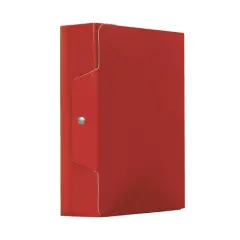 Cartella Portaprogetti Con Bottone Rossa Dorso 10 Cm