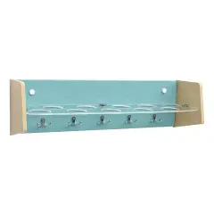 Turquoise Hygiene Shelf For Kindergarten