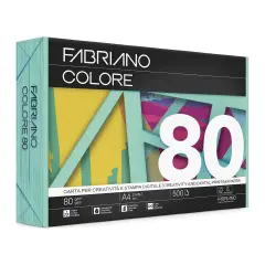 Fabriano Photocopy Paper Color 80 Gr/sqm A4 Aquamarine Ream 500 Sheets