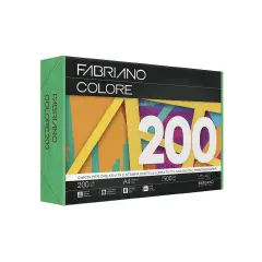 Fabriano Photocopy Paper Color 200 Gr/sqm A4 Green Ream 100 Sheets