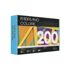 Carta Per Fotocopie Fabriano Colore 200 Gr/mq A4 Azzurro Risma 100 Fogli