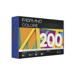 Carta Per Fotocopie Fabriano Colore 200 Gr/mq A4 Bleu Risma 100 Fogli