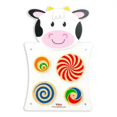 Multisensory Activity Panel Cow, Educational Game for Motor and Cognitive Development