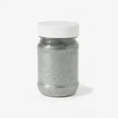 Brillantini Ecologici in Cellulosa Riciclata, Bio-Glitter Grana Fine 50 Gr. Argento