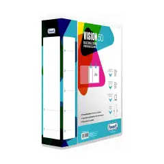 Customizable 4-Ring Ring Binder 22x30 Spool 50 White