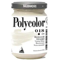 Colore Acrilico Polycolor Maimeri - 140 ml - Bianco Titanio 018
