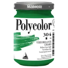 Colore Acrilico Polycolor Maimeri - 140 ml - Verde Brillante Chiaro 304
